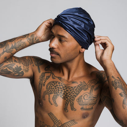 Premium Silver Ion Silk Hair Bonnet