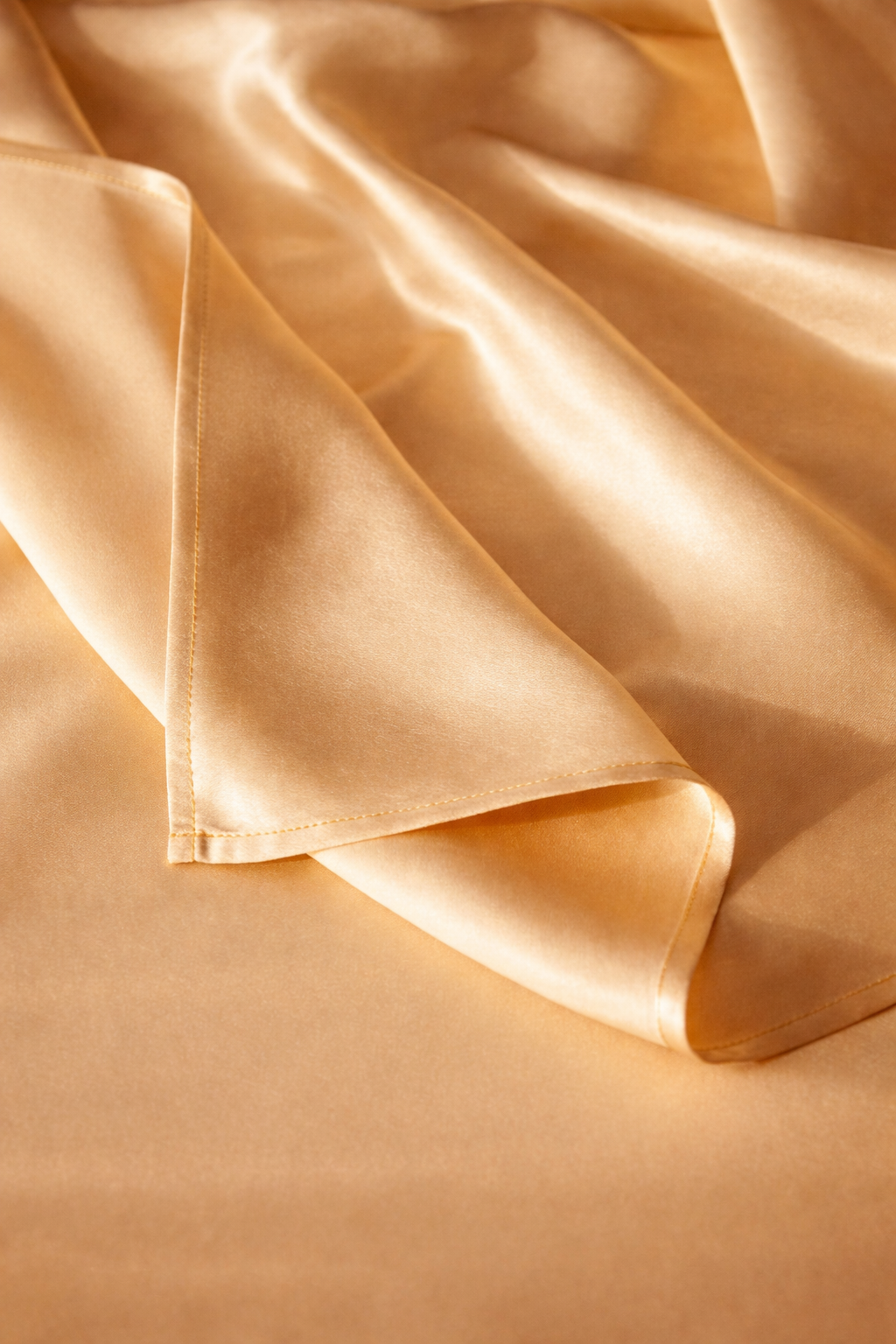 Premium Silver Ion Silk Bed Sheet - Champagne