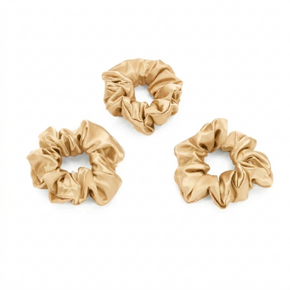 Premium Silk Scrunchie - Champagne