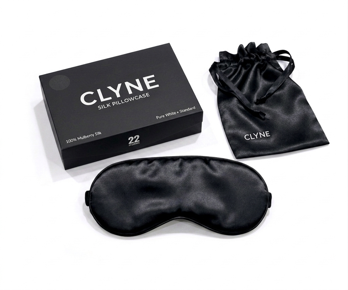 Premium Silk Sleep Mask - Black