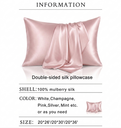 Queen Size Anti-Acne Silk Pillowcase
