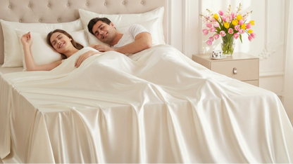 Premium Silver Ion Silk Bed Sheet