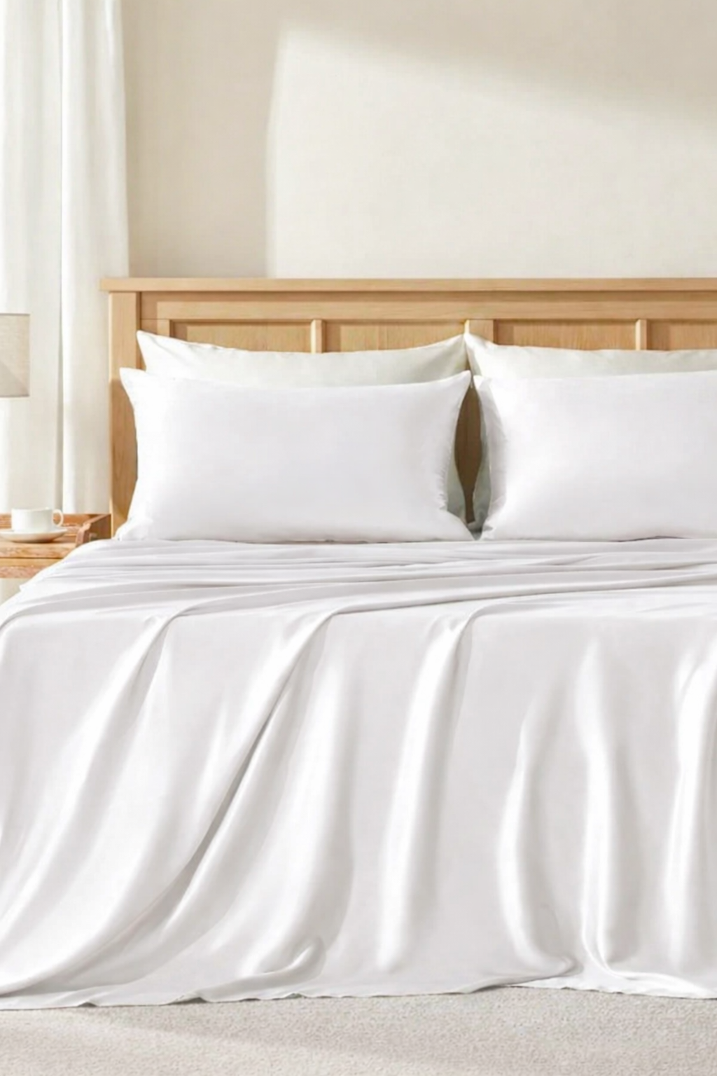 Premium Silver Ion Silk Bed Sheet