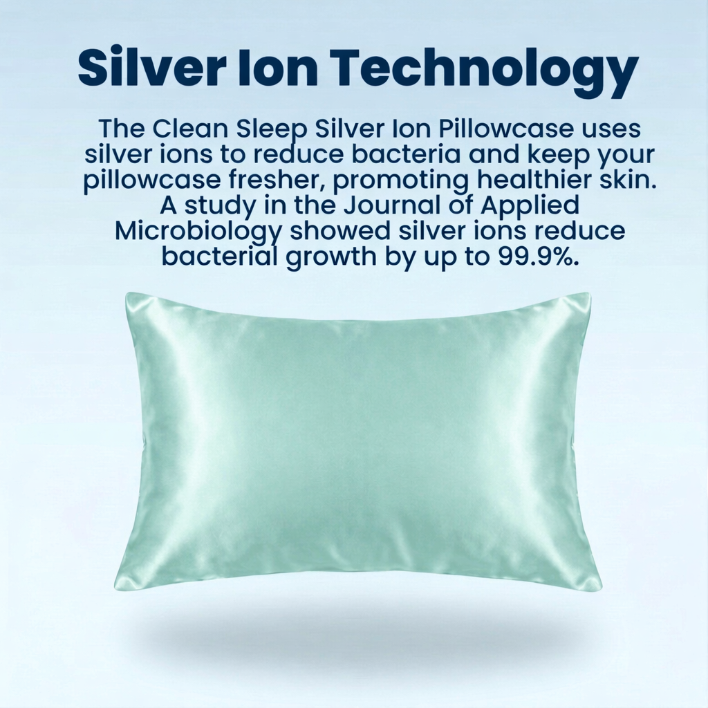 King Size Anti-Acne Silk Pillowcase - Mint