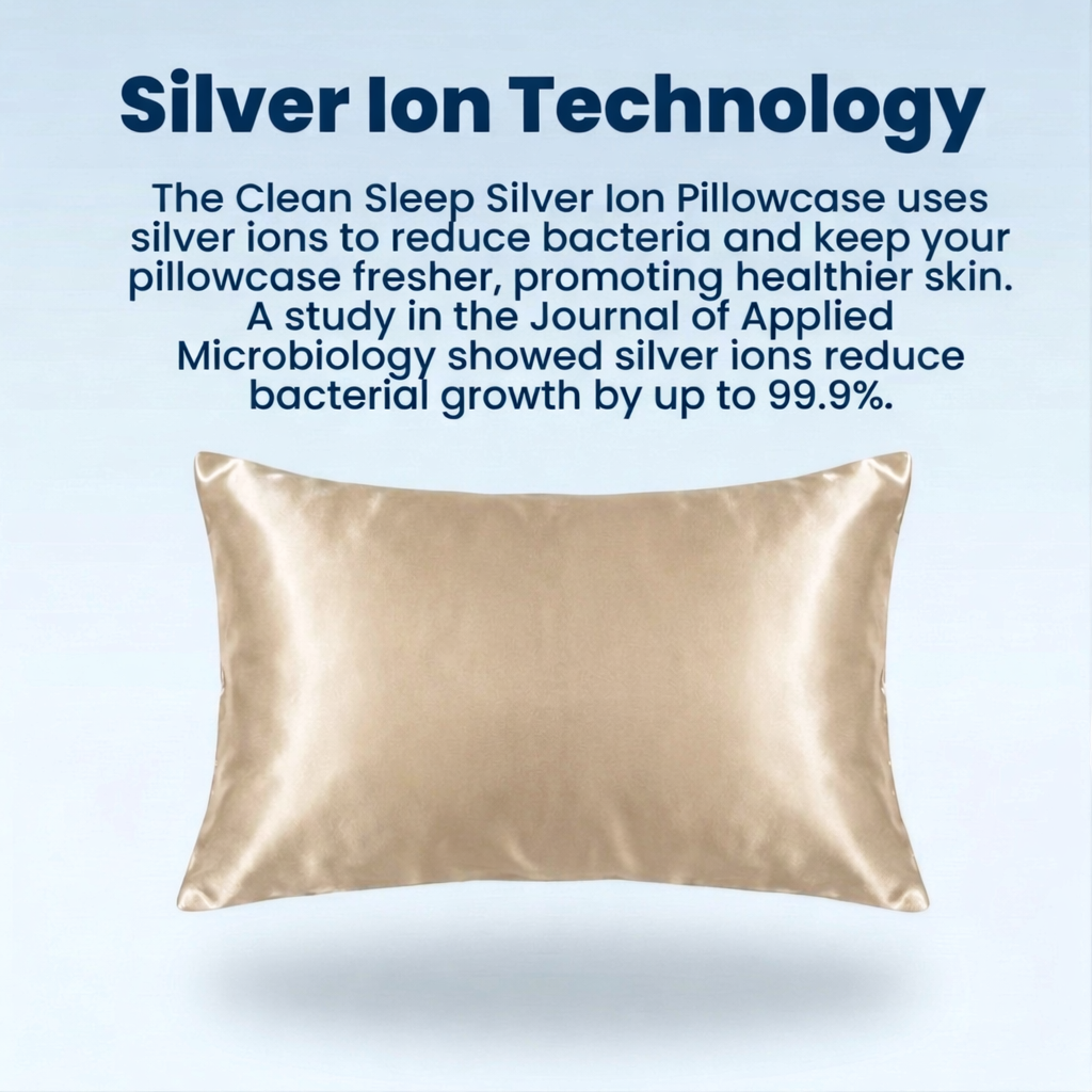 King Size Anti-Acne Silk Pillowcase - Champagne