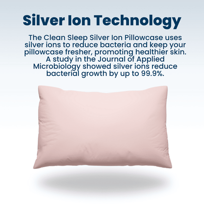 King Size Anti-Acne Silk Pillowcase - Pink