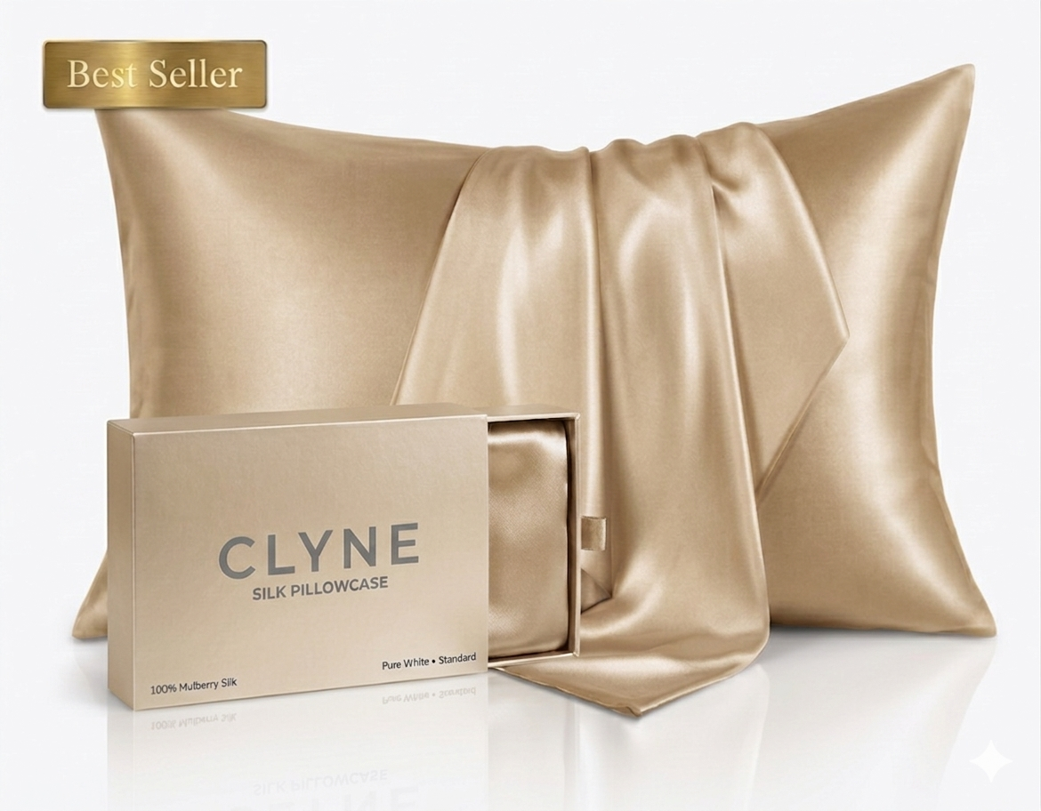 King Size Anti-Acne Silk Pillowcase - Champagne