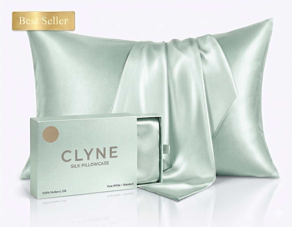 Queen Size Anti-Acne Silk Pillowcase- Mint