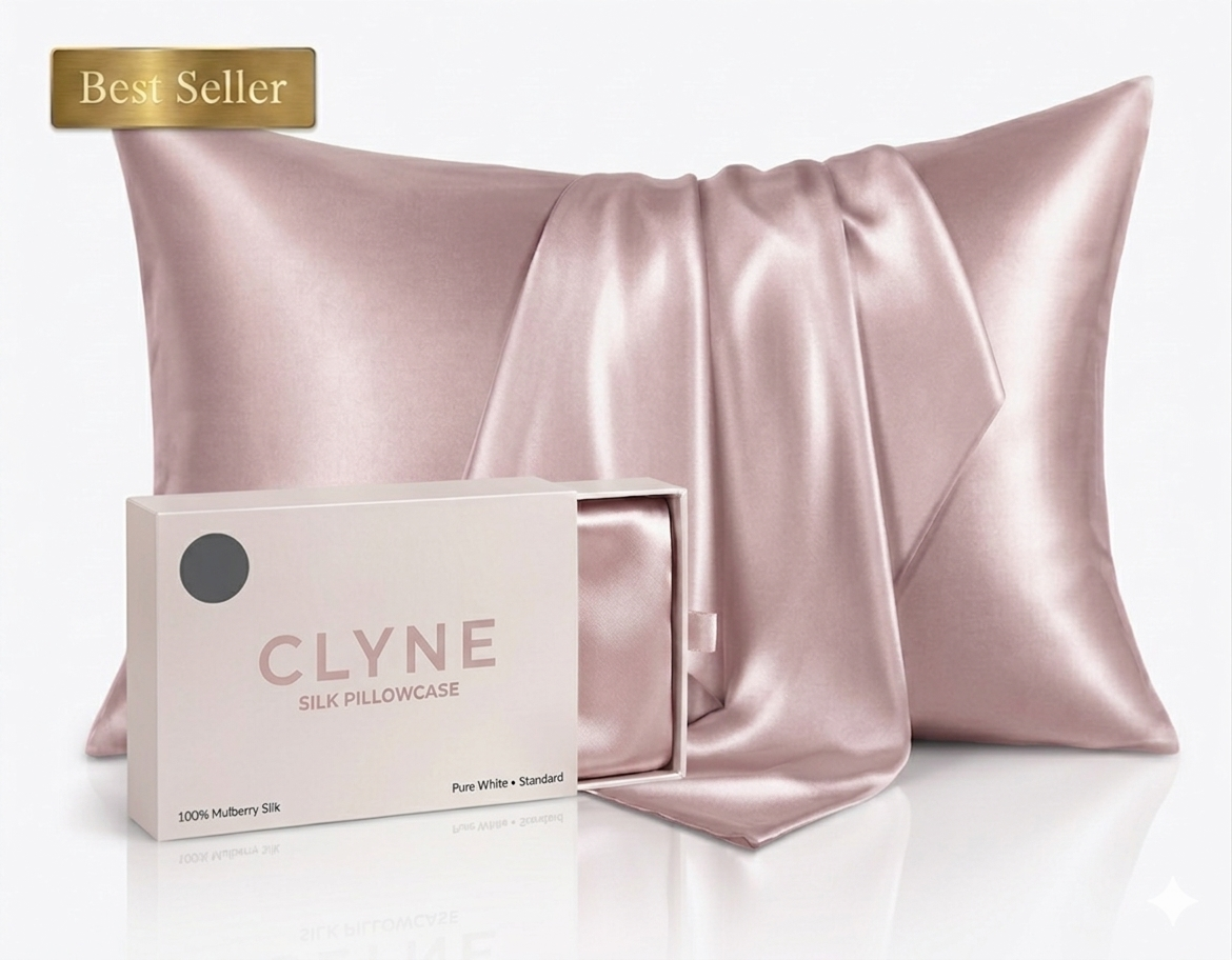 King Size Anti-Acne Silk Pillowcase - Pink