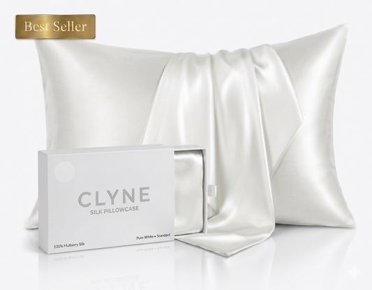 King Size Premium Silver Ion Silk Pillowcase - White